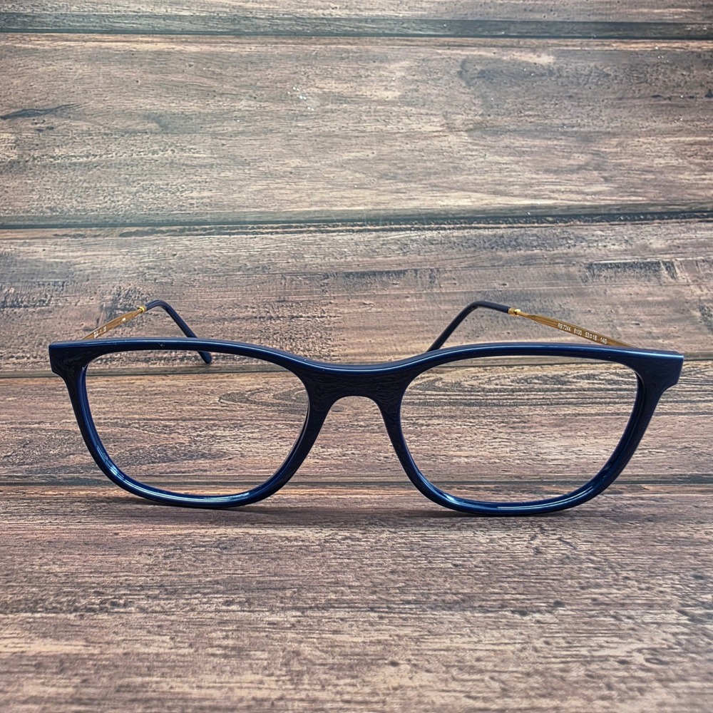 Ray-Ban RB 7244 8100 Blue Gold Square Eyeglasses Frames 53-18-140